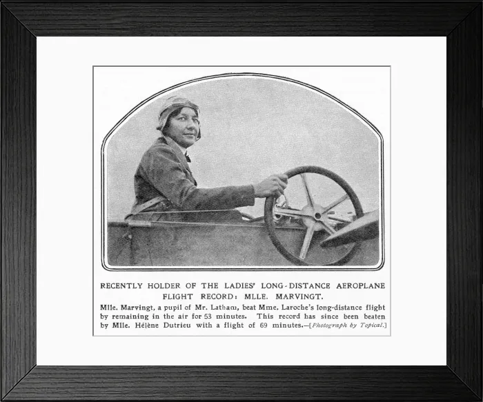 Framed Print : Marie Marvingt Framed Print : Marie Marvingt