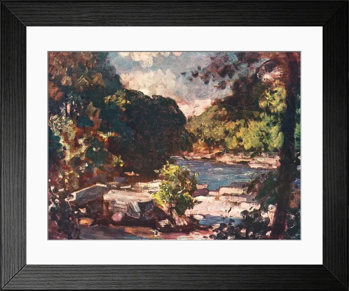 Framed Print : Meeting Of The Greta And The Tees Framed Print : Meeting Of The Greta And The Tees