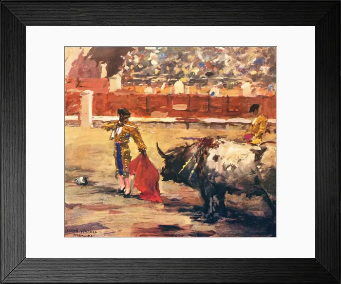Framed Print : The Bull Fight Framed Print : The Bull Fight