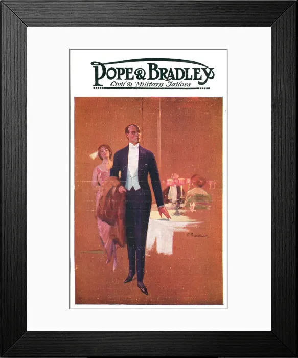 Framed Print : Pope and Bradley Advertisement Framed Print : Pope and Bradley Advertisement
