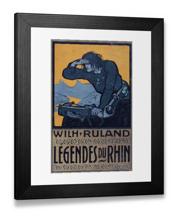 Framed Print : Book Cover - Legendes du Rhin by Wilhelm Ruland Framed Print : Book Cover - Legendes du Rhin by Wilhelm Ruland