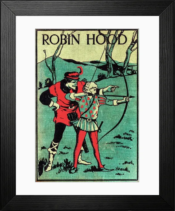 Framed Print : Book Cover - Robin Hood Framed Print : Book Cover - Robin Hood