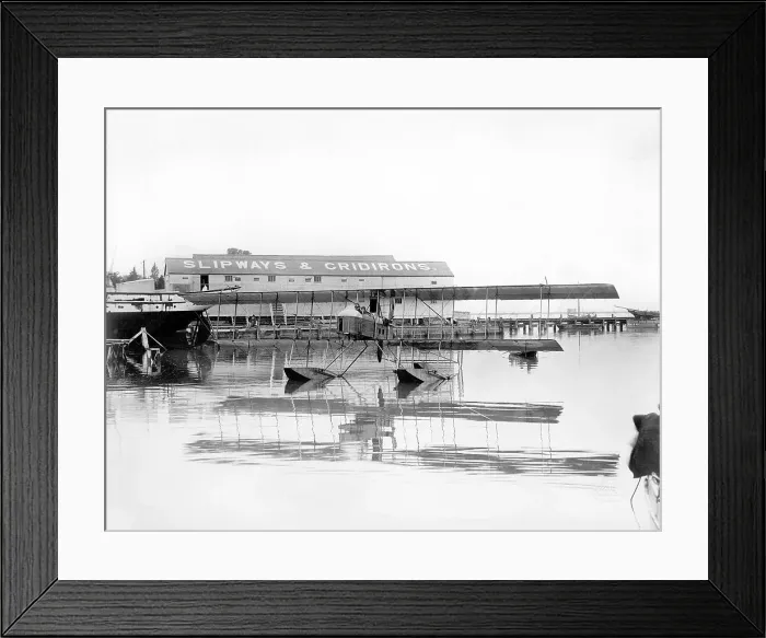 Framed Print : Maurice Farman MF.7bis float-plane Framed Print : Maurice Farman MF.7bis float-plane