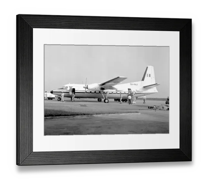 Framed Print : Fokker F27 Friendship TU-VAJ Framed Print : Fokker F27 Friendship TU-VAJ