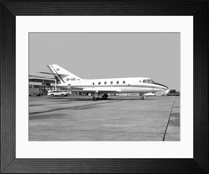 Framed Print : Dassault Falcon 20E EP-AKC Framed Print : Dassault Falcon 20E EP-AKC