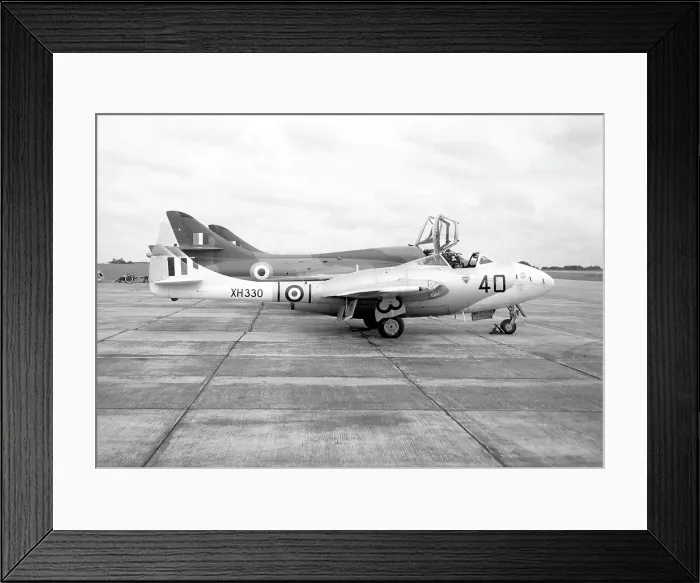Framed Print : de Havilland Vampire T.11 XH330 Framed Print : de Havilland Vampire T.11 XH330