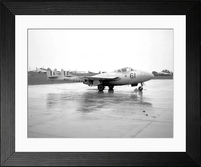 Framed Print : de Havilland Vampire T.11 WZ617 Framed Print : de Havilland Vampire T.11 WZ617