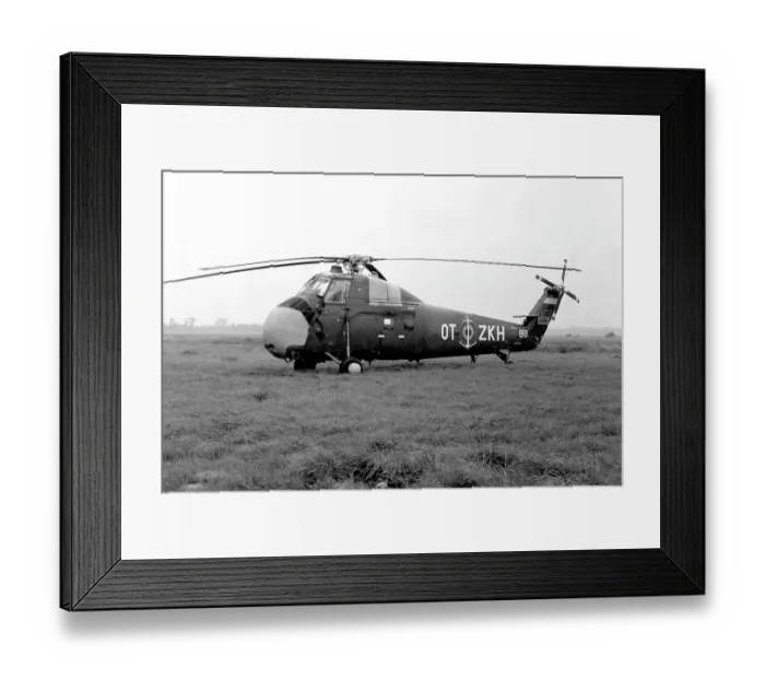 Framed Print : Sud-Aviation H-34A B-8 / OT-BKH Framed Print : Sud-Aviation H-34A B-8 / OT-BKH
