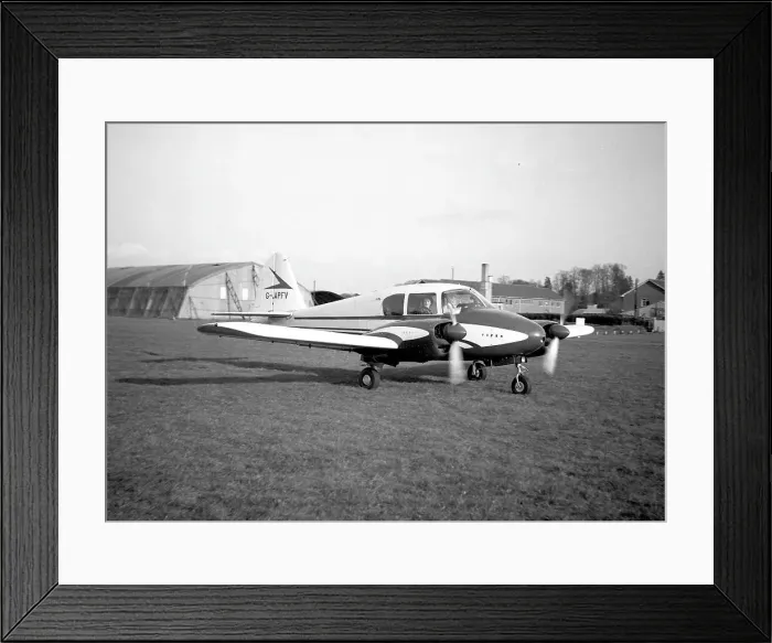 Framed Print : Piper Apache G-APFV Framed Print : Piper Apache G-APFV