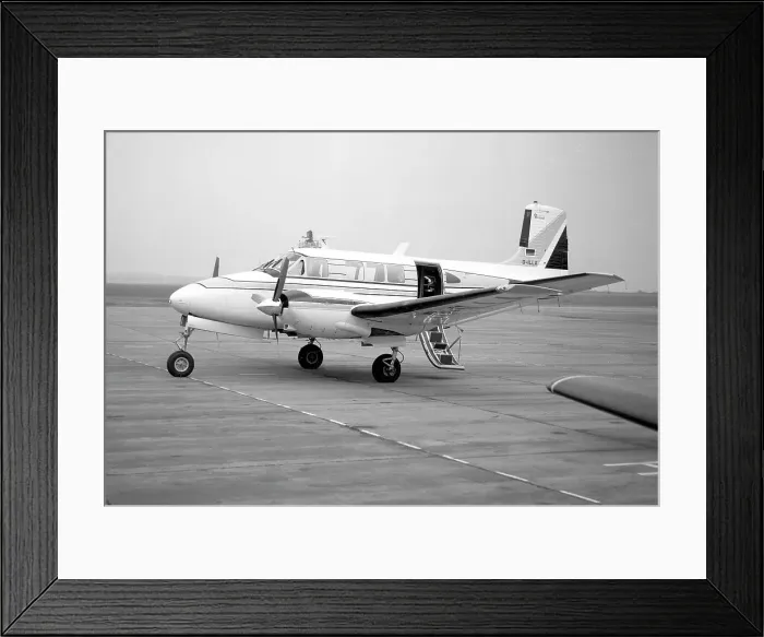 Framed Print : Beechcraft Queen Air 65 D-ILLA
