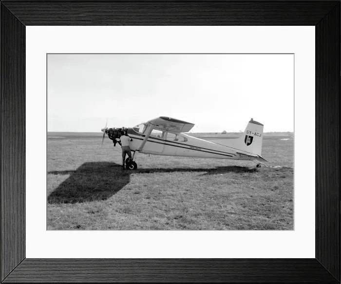 Framed Print : Cessna 185D 5Y-ACJ