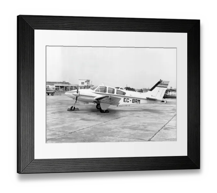 Framed Print : Beech 95-B55 Baron EC-BRM Framed Print : Beech 95-B55 Baron EC-BRM