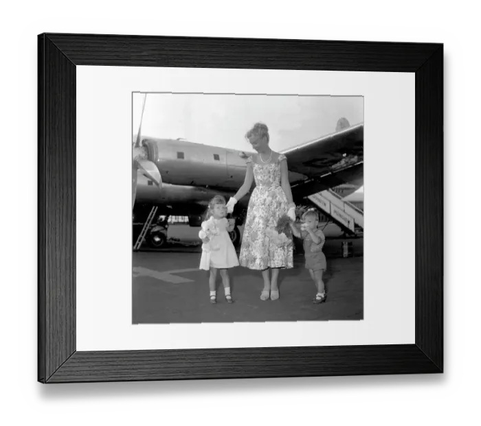 Framed Print : Dis-embarking from Air France Vickers Viscount F-BGNV Framed Print : Dis-embarking from Air France Vickers Viscount F-BGNV
