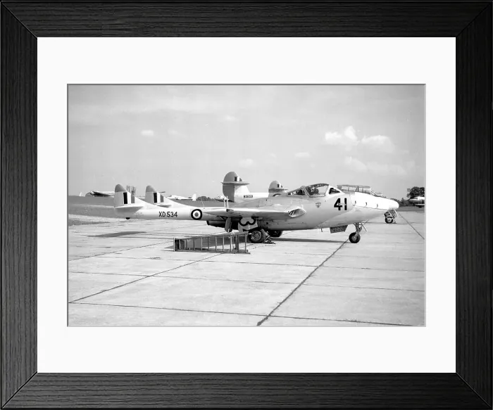 Framed Print : de Havilland Vampire T.11 XD534 Framed Print : de Havilland Vampire T.11 XD534