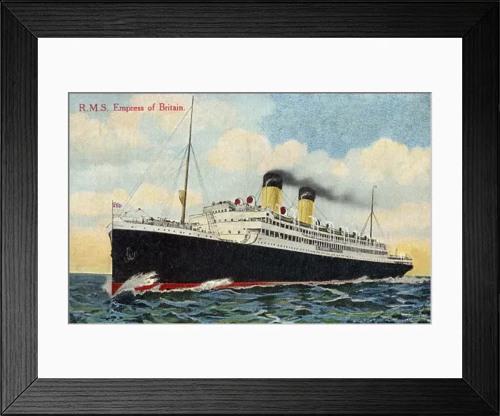 Framed Print : RMS Empress of Britain Framed Print : RMS Empress of Britain