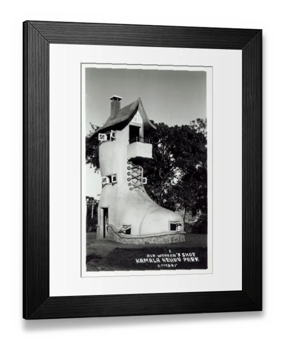 Framed Print : Old Woman's Shoe, Kamala Nehru Park, Mumbai, India Framed Print : Old Woman's Shoe, Kamala Nehru Park, Mumbai, India