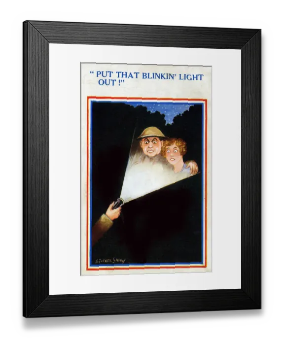 Framed Print : WW2 - Put that Blinkin Light Out - Caught in the Act Framed Print : WW2 - Put that Blinkin Light Out - Caught in the Act