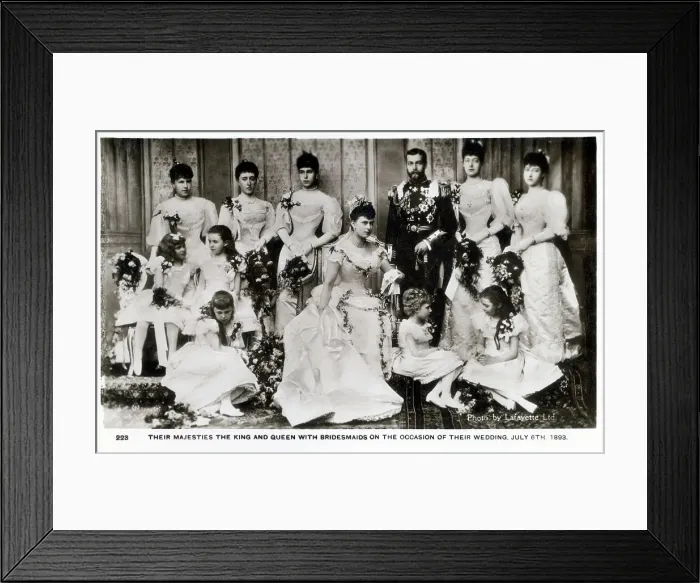 Framed Print : Wedding of George, Duke of York and Mary of Teck