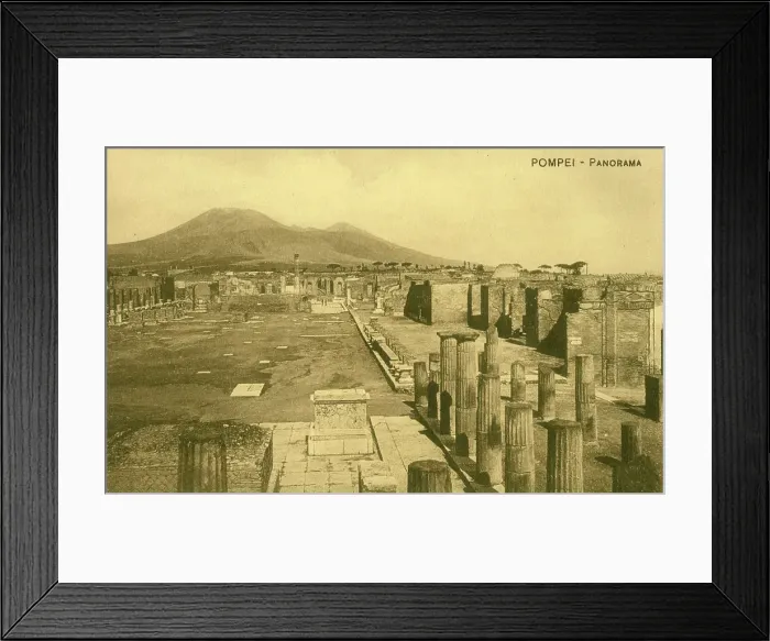 Framed Print : Panorama of the excavated Roman town of Pompeii Framed Print : Panorama of the excavated Roman town of Pompeii
