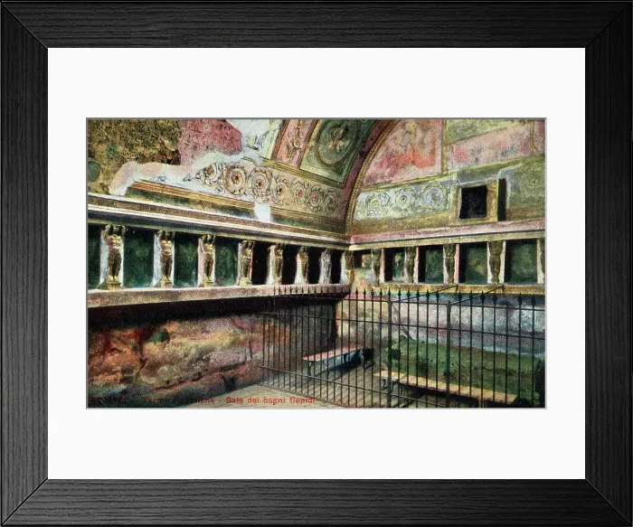 Framed Print : Pompeii - Terme del Foro - Sala dei bagni tiepidi Framed Print : Pompeii - Terme del Foro - Sala dei bagni tiepidi