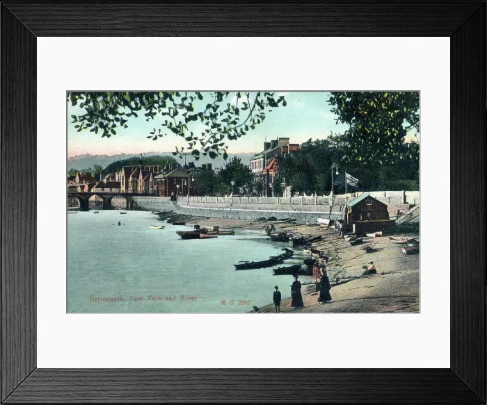 Framed Print : Barnstaple, Devon - Taw Vale and River Taw Framed Print : Barnstaple, Devon - Taw Vale and River Taw