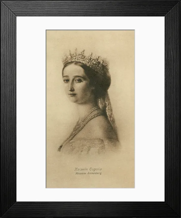 Framed Print : Eugenie de Montijo - French Empress Framed Print : Eugenie de Montijo - French Empress