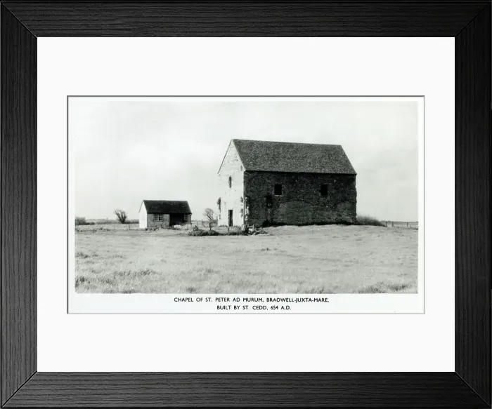 Framed Print : Chapel of St. Peter-ad-Murum - Bradwell-juxta-Mare Framed Print : Chapel of St. Peter-ad-Murum - Bradwell-juxta-Mare