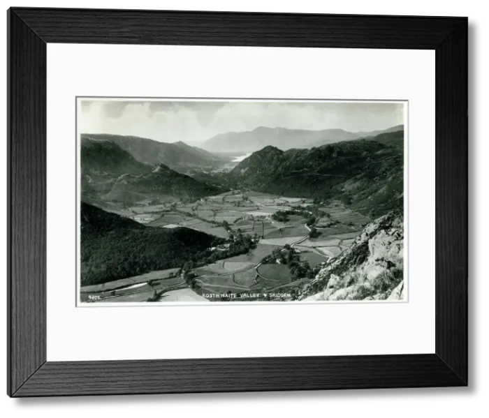 Framed Print : Rosthwaite Valley and Skiddaw - Lake District, Cumbria Framed Print : Rosthwaite Valley and Skiddaw - Lake District, Cumbria