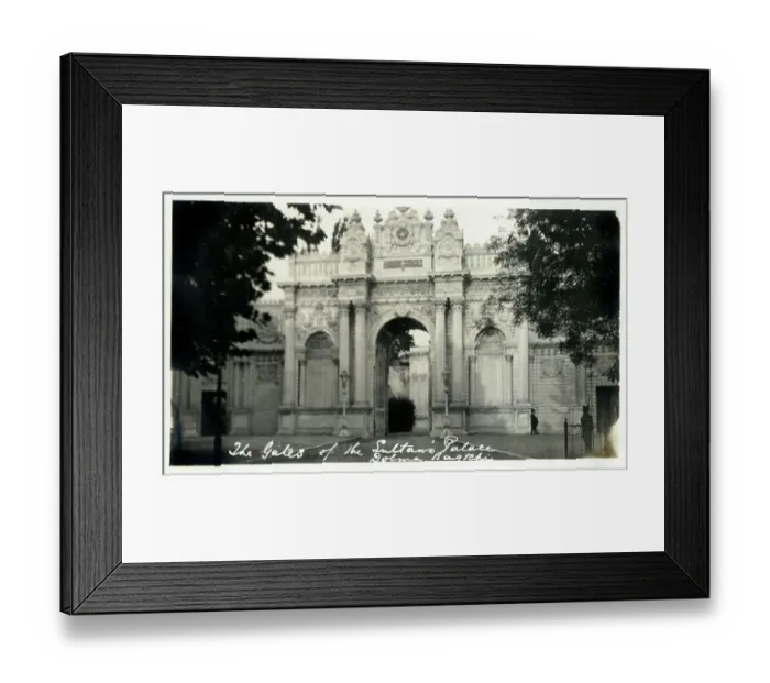 Framed Print : Istanbul, Turkey - The Gate of the Dolmabahce Palace Framed Print : Istanbul, Turkey - The Gate of the Dolmabahce Palace
