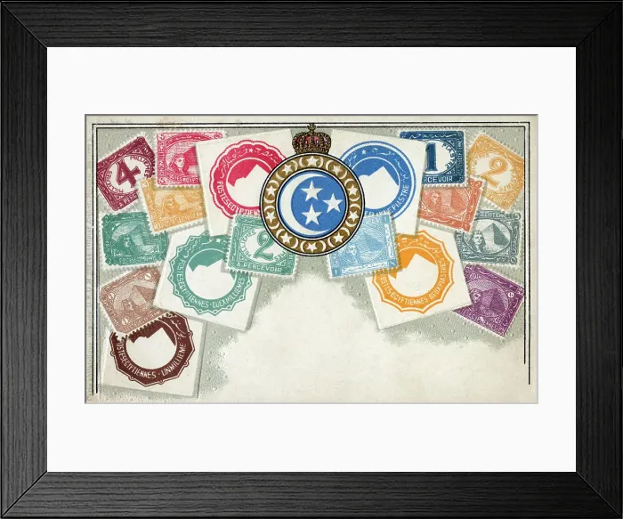 Framed Print : Stamp Card produced by Ottmar Zeihar - Egypt Framed Print : Stamp Card produced by Ottmar Zeihar - Egypt