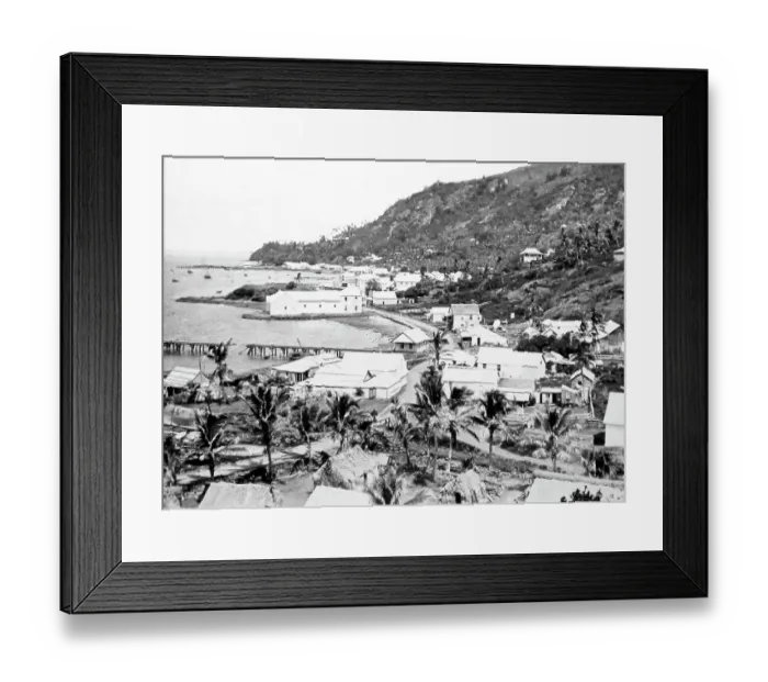 Framed Print : Levuka, Fiji, Victorian period Framed Print : Levuka, Fiji, Victorian period