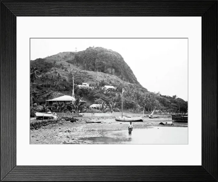 Framed Print : Levuka beach, Fiji, Victorian period Framed Print : Levuka beach, Fiji, Victorian period