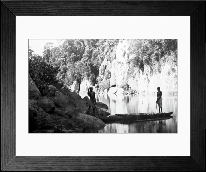 Framed Print : Navua River, Fiji, Victorian period Framed Print : Navua River, Fiji, Victorian period