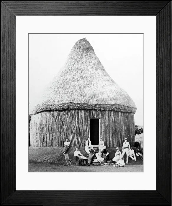 Framed Print : Settlers house, Fiji, Victorian period Framed Print : Settlers house, Fiji, Victorian period