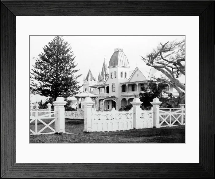 Framed Print : King George's Palace, Nuku Alofa, Tonga, Victorian period Framed Print : King George's Palace, Nuku Alofa, Tonga, Victorian period