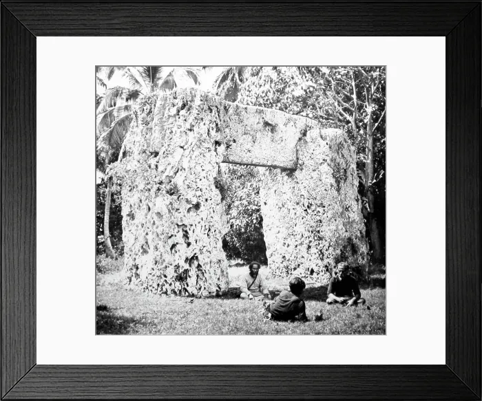 Framed Print : Ha'amonga a Maui, Tonga, Victorian period Framed Print : Ha'amonga a Maui, Tonga, Victorian period