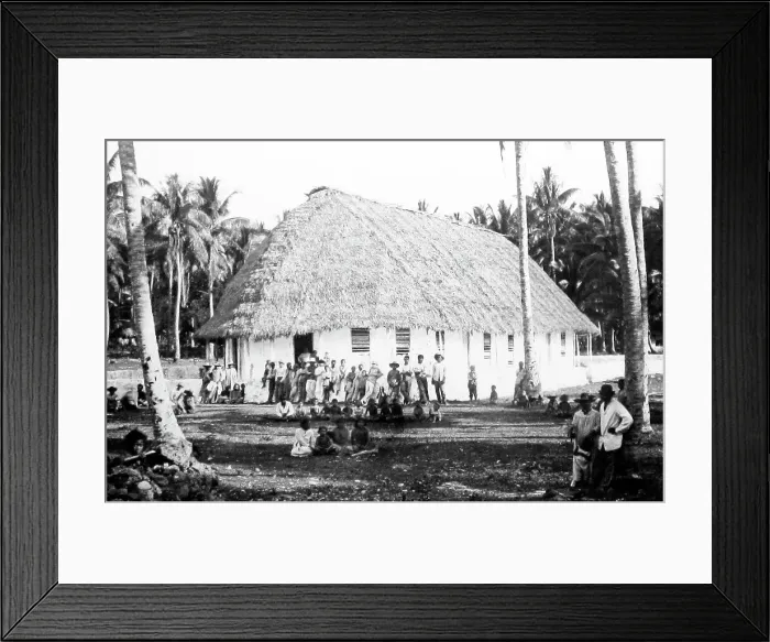 Framed Print : A Church in the Savage Islands, South Pacific Framed Print : A Church in the Savage Islands, South Pacific