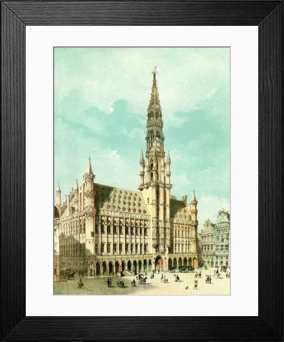 Framed Print : Hotel de Ville, Brussels, Belgium photo by M. Bidoit Framed Print : Hotel de Ville, Brussels, Belgium photo by M. Bidoit