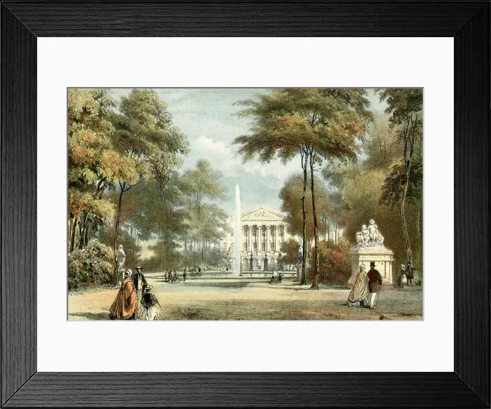 Framed Print : Le Parc et le Palais de la Nation, Brussels, Belgium Framed Print : Le Parc et le Palais de la Nation, Brussels, Belgium