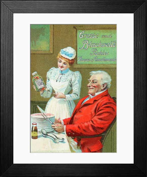 Framed Print : Crosse and Blackwell Pickles, Sauces and Condiments Framed Print : Crosse and Blackwell Pickles, Sauces and Condiments