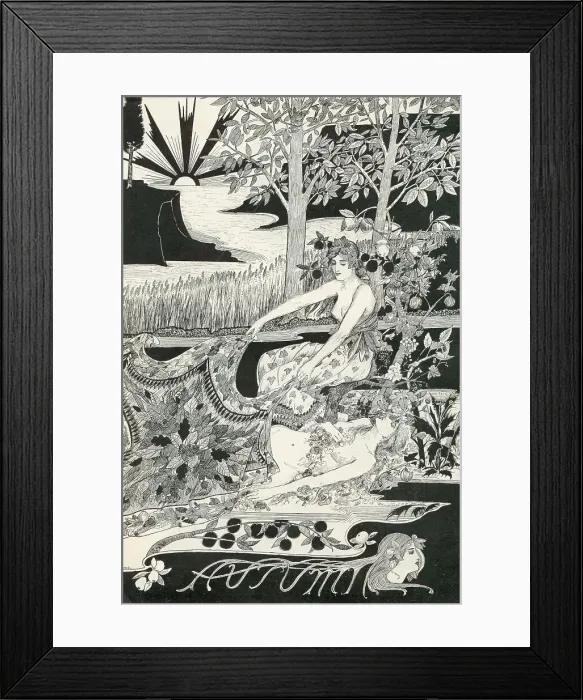 Framed Print : Autumn by Bertram MacKennal 1895 Framed Print : Autumn by Bertram MacKennal 1895