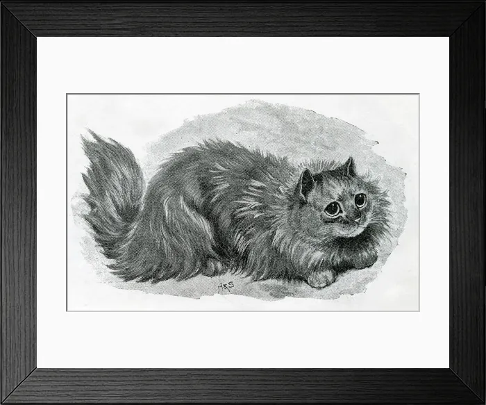 Framed Print : The Cat Show at the Crystal Palace by Louis Wain Framed Print : The Cat Show at the Crystal Palace by Louis Wain