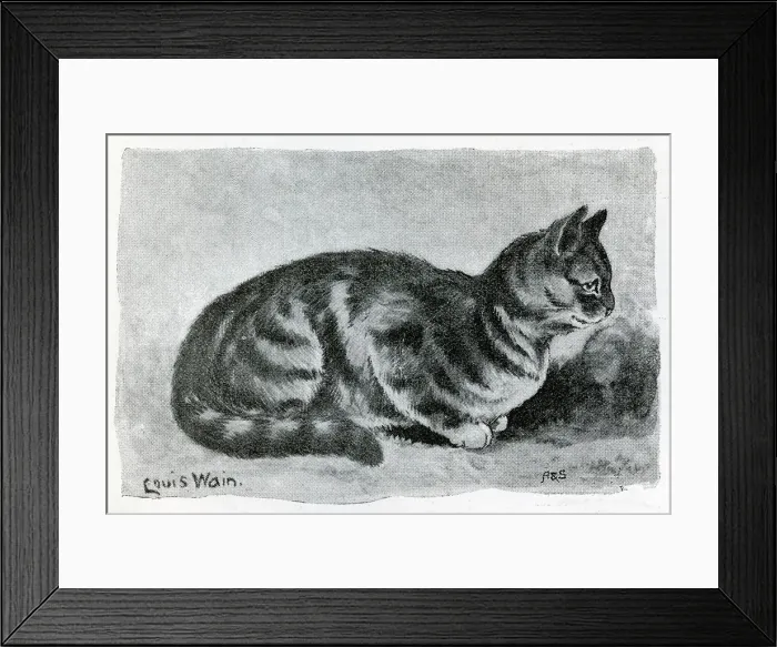 Framed Print : The Cat Show at the Crystal Palace by Louis Wain Framed Print : The Cat Show at the Crystal Palace by Louis Wain
