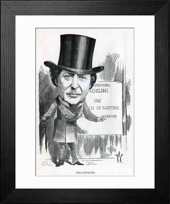 Framed Print : Benjamin Webster, actor-manager and dramatist - The Governor Framed Print : Benjamin Webster, actor-manager and dramatist - The Governor