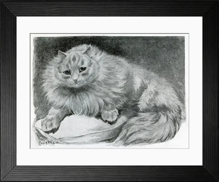 Framed Print : The Cat Show at the Crystal Palace by Louis Wain Framed Print : The Cat Show at the Crystal Palace by Louis Wain