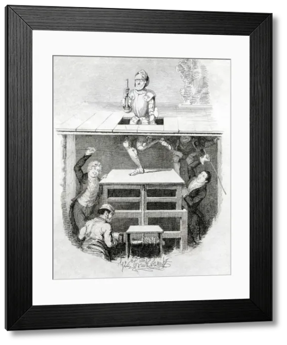 Framed Print : Shakespeare character the Ghost of Hamlet's Father Framed Print : Shakespeare character the Ghost of Hamlet's Father