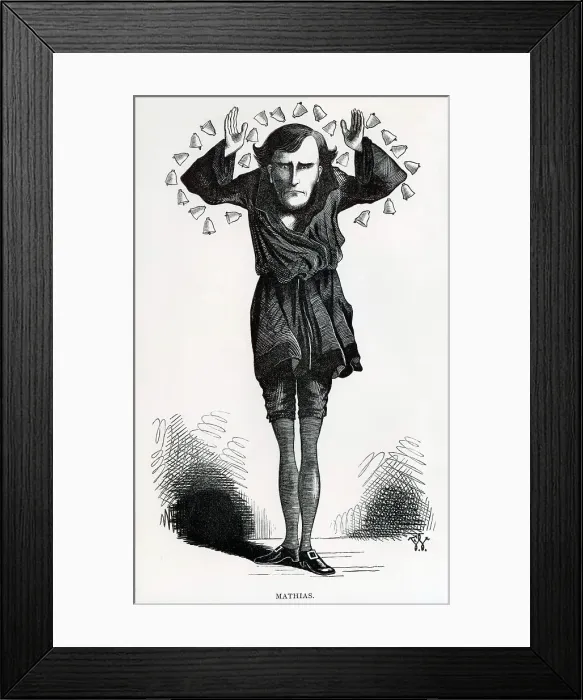 Framed Print : Henry Irving, actor as Mathias in The Bells Framed Print : Henry Irving, actor as Mathias in The Bells