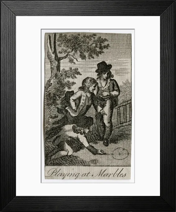 Framed Print : Playing at Marbles Framed Print : Playing at Marbles
