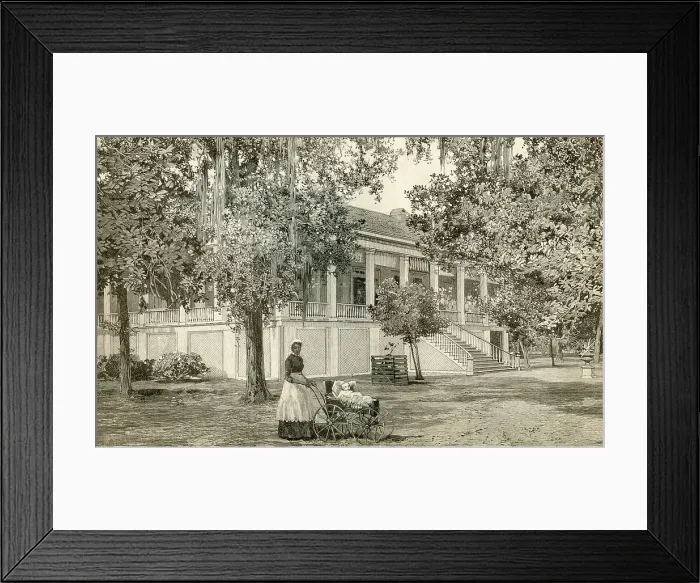 Framed Print : Jefferson Davis's House at Beauvoir, Mississippi Framed Print : Jefferson Davis's House at Beauvoir, Mississippi
