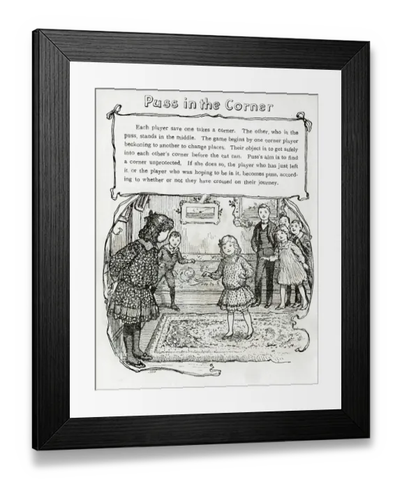 Framed Print : Puss in the Corner Framed Print : Puss in the Corner